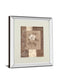 Single Rose By Vivian Flasch - Mirror Framed Print Wall Art - Light Brown
