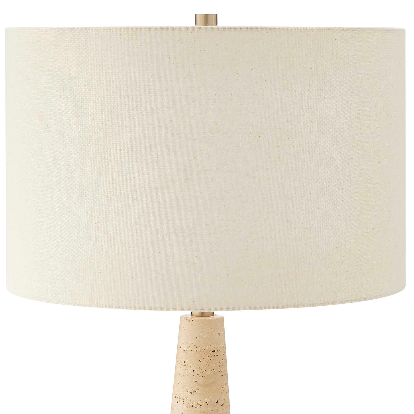 Perkins - Travertine Table Lamp - Brown