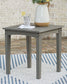 Visola - Square End Table - Gray