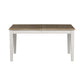 Summerville - Rectangular Leg Table - Soft White Wash / Wirebrushed Gray