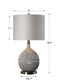 Hedera - Textured Table Lamp - Ivory
