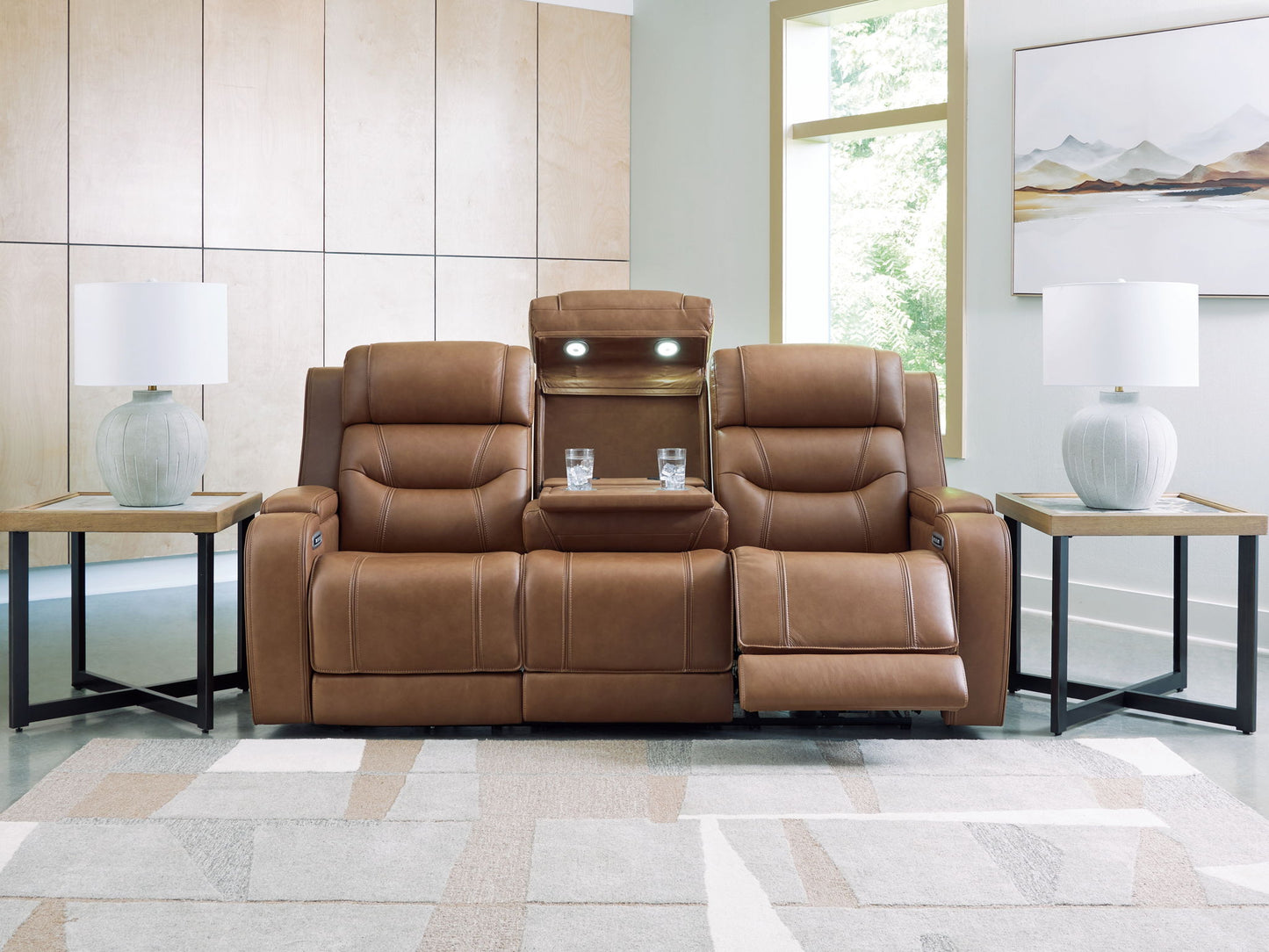 Knightington - Power Reclining Sofa With Audio Seating