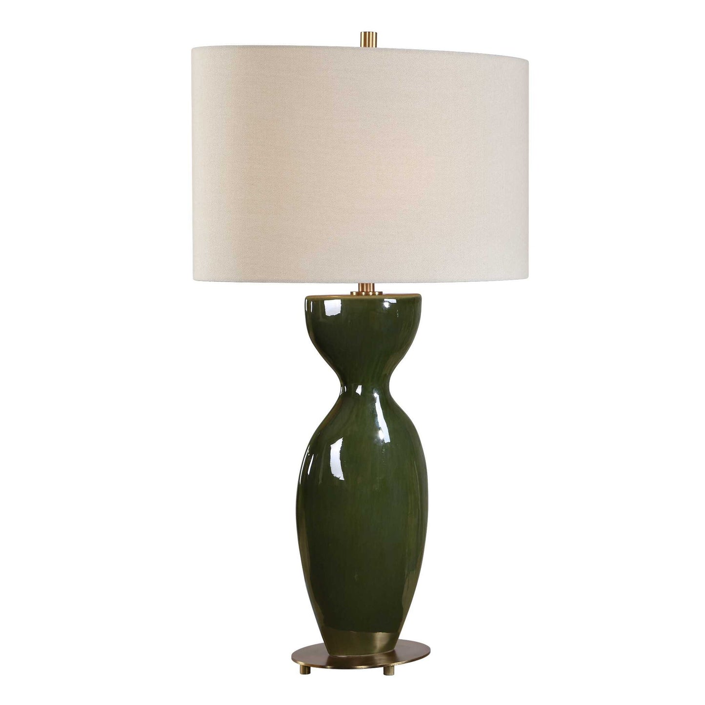 Curhan - Glaze Table Lamp - Green