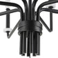 Ebony - Elegance 8 Light Chandelier - Black