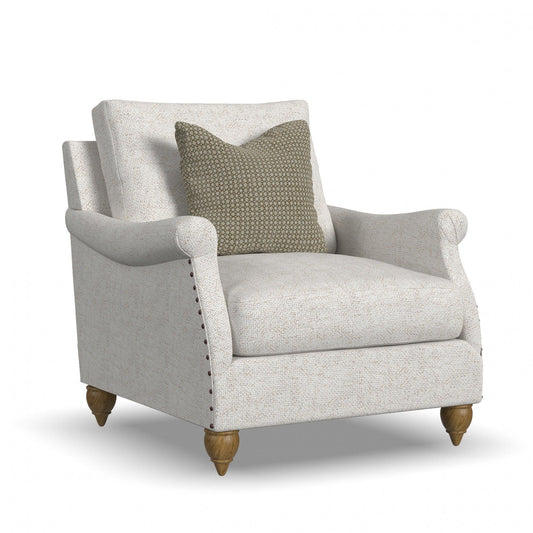Veda - Fabric Chair With Nailhead Trim