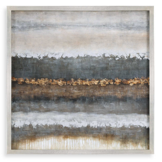 Layers - Landscape Art - Pearl Silver