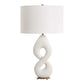 Meridian - Ivory Stone Table Lamp - White