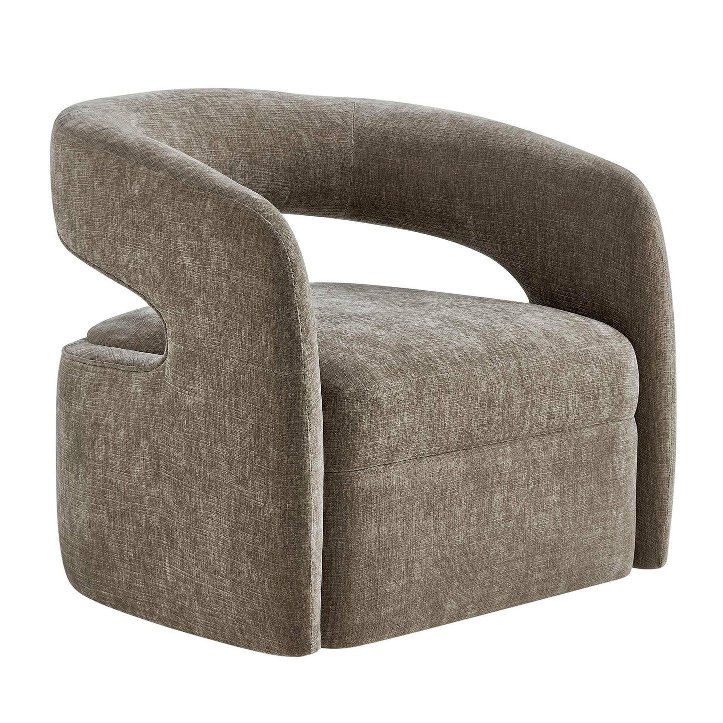 Breis - Swivel Barrel Chair - Gray