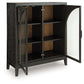 Armenleigh - Bar Cabinet - Black / Brown