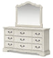 Arlendyne - Dresser And Mirror - Antique White