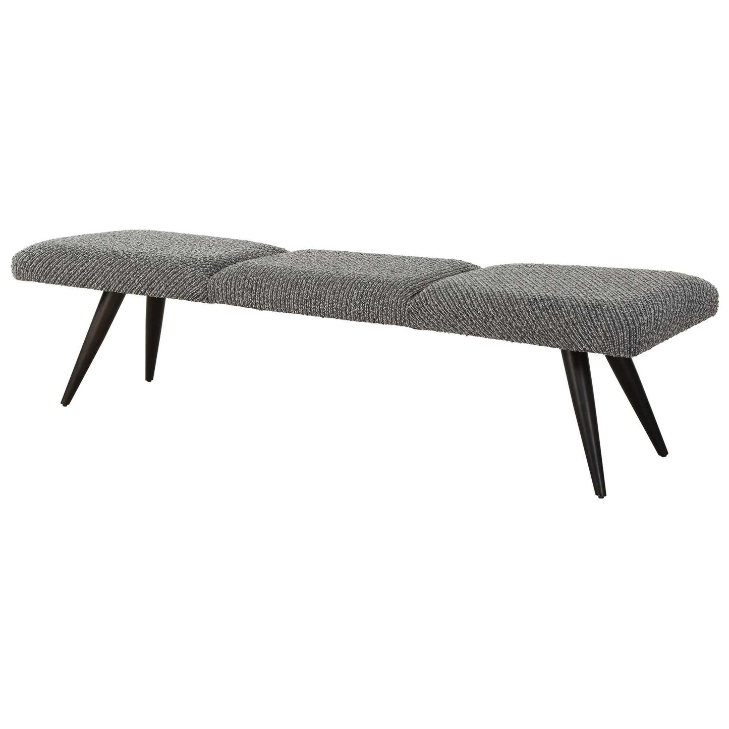 Bowtie - Charcoal Fabric Bench