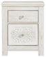 Paxberry - Two Drawer Night Stand - Whitewash