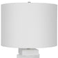 Ascent - White Geometric Table Lamp