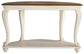 Realyn - Sofa Table - White / Brown