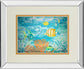 Under The Sea By Julie Derice - Mirror Framed Print Wall Art - Blue