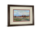 River Run By Louis Bourne - Framed Print Wall Art - Light Blue
