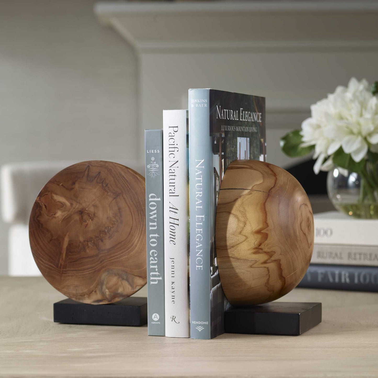Teak And Noir - Bookends (Set of 2) - Light Brown
