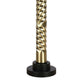 "Twist Elegance" Metal Table Lamp (Set of 2) - Matte Black / Soft Gold
