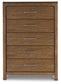 Cabalynn - Five Drawer Chest - Light Brown