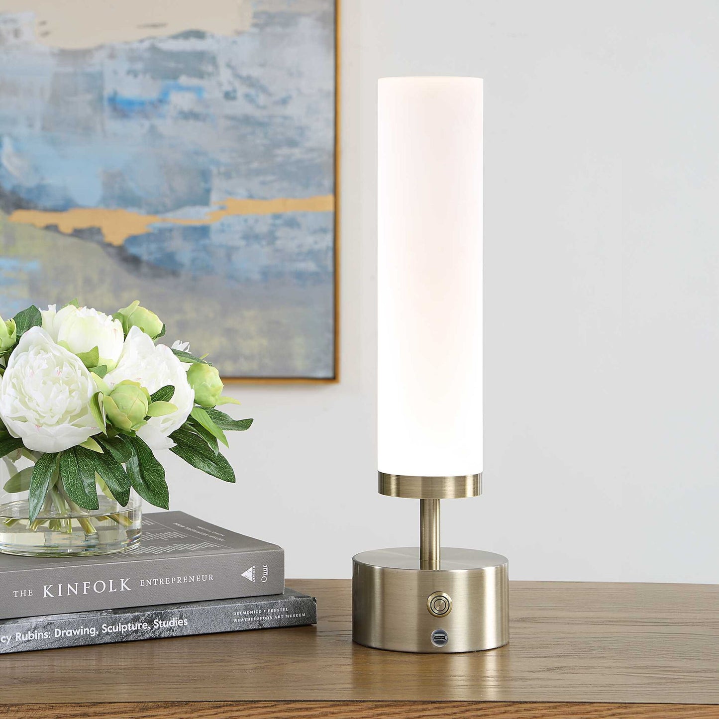 Auden - Rechargeable LED Accent Lamp - Brass,Gold