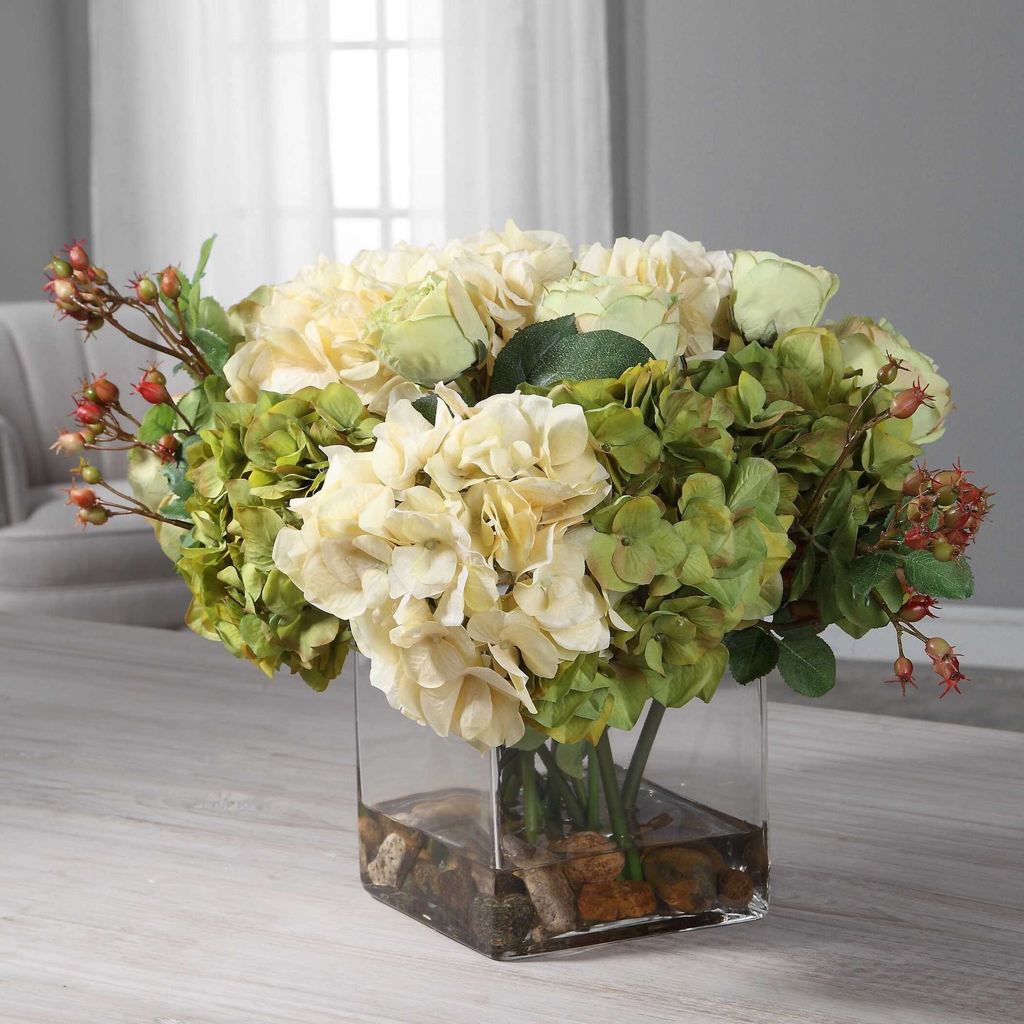 Cecily - Hydrangea Bouquet - Green