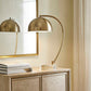 Romani - Brass Desk Lamp - Gold