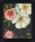 Blushing Petal Harmony - 28" x 34" Framed Wall Art - Dark Gray
