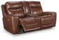 Next Move - Power Reclining Loveseat With Console / Adjustable Headrest