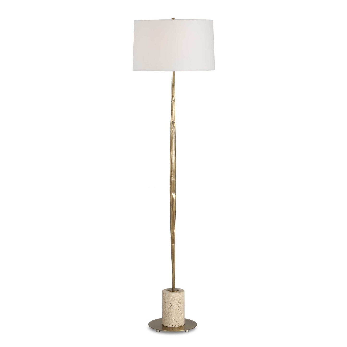 Halen - Brass Floor Lamp - Brass,Gold