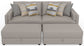 Trevor - Extra Deep Oversized Sofa With Included Storage Cocktail Ottoman