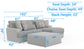 Titan - Sectional With Comfort Coil Seating, Cocktail Ottoman And Accent Pillows Included