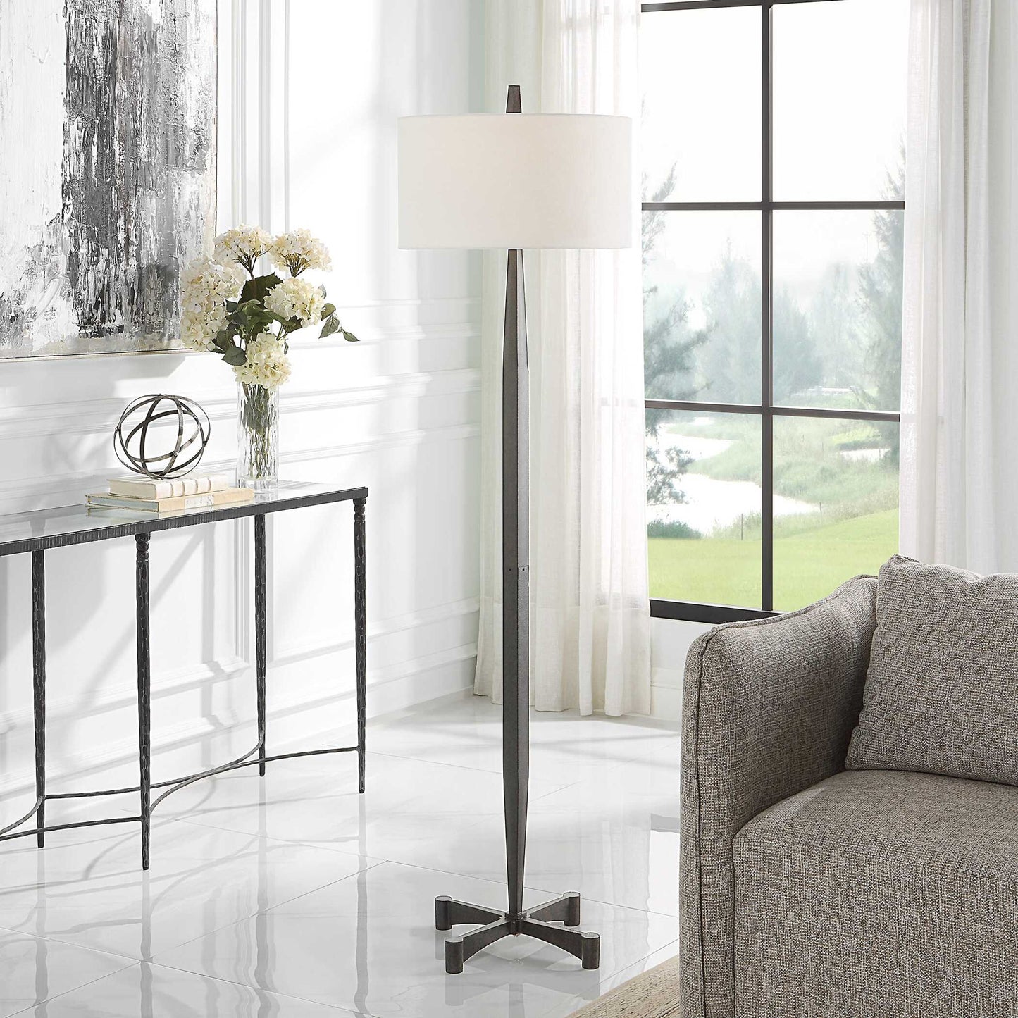Counteract - Rust Metal Lamp