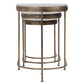 India - Nesting Tables (Set of 3) - Light Brown & Black