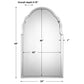 Brayden - Frameless Arched Mirror - Pearl Silver