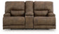 Beckley Place - Power Reclining Loveseat With Console / Adjustable Headrest - Earth