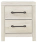 Cambeck - Two Drawer Night Stand - Whitewash