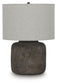 Zandophen - Metal Table Lamp - Antique Gray