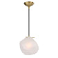 Geodesic - 1 Light Mini Pendant - White
