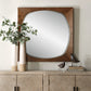 Garonne - Square Walnut Mirror