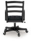 Wildenauer - 4 Pc. - Home Office Desk And Return, Swivel Desk Chair, Bookcase - Brown / Black