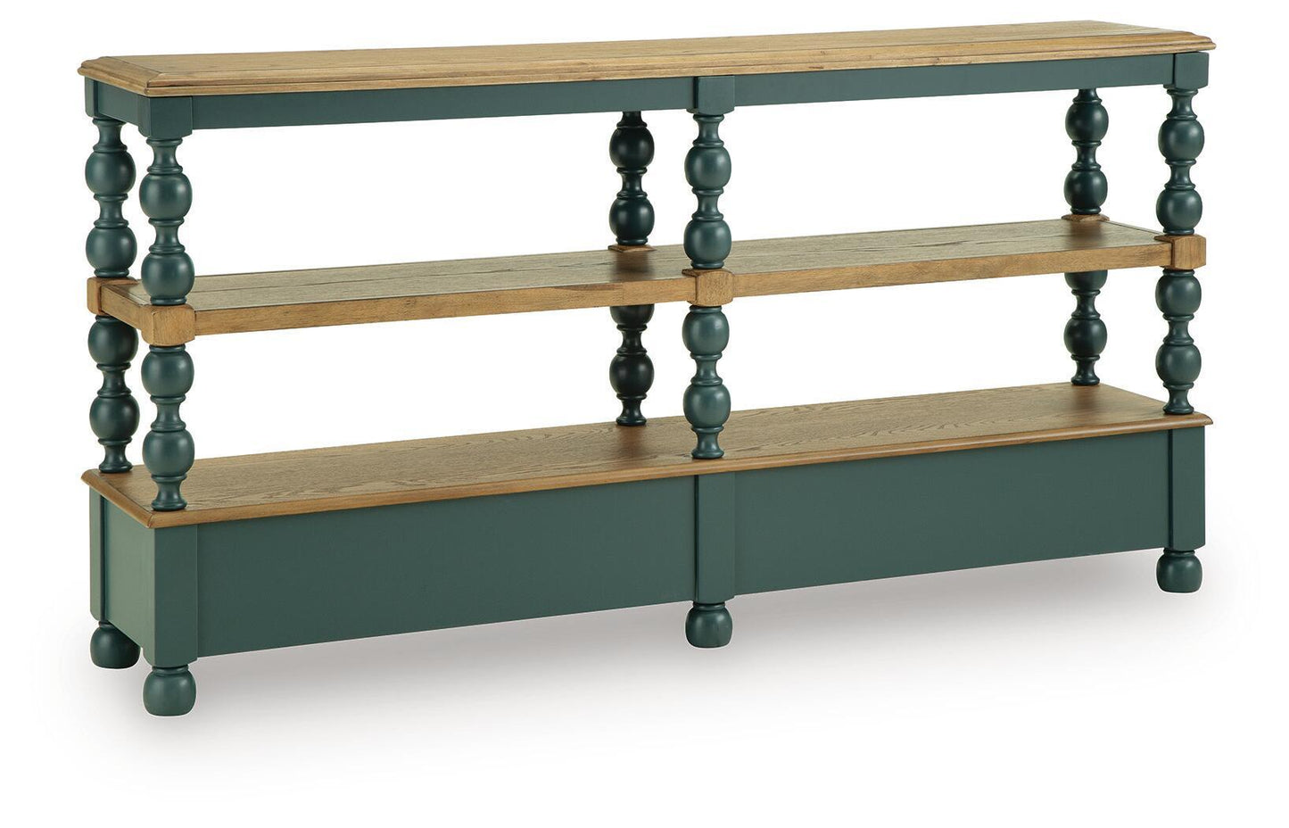 Finnworth - Console Sofa Table - Blue / Brown