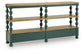 Finnworth - Console Sofa Table - Blue / Brown