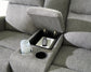 Gauntlet - Double Recline Loveseat With Console - Sterling