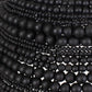 Persephone - Bead 1 Light Pendant - Black