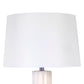 "Sculpted Elegance" Ceramic Table Lamp (Set of 2) - White Sand