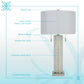 Radiant Glow Iridescent Glass & Metal Table Lamp (Set of 2) - Irradescent / Polished Nickel
