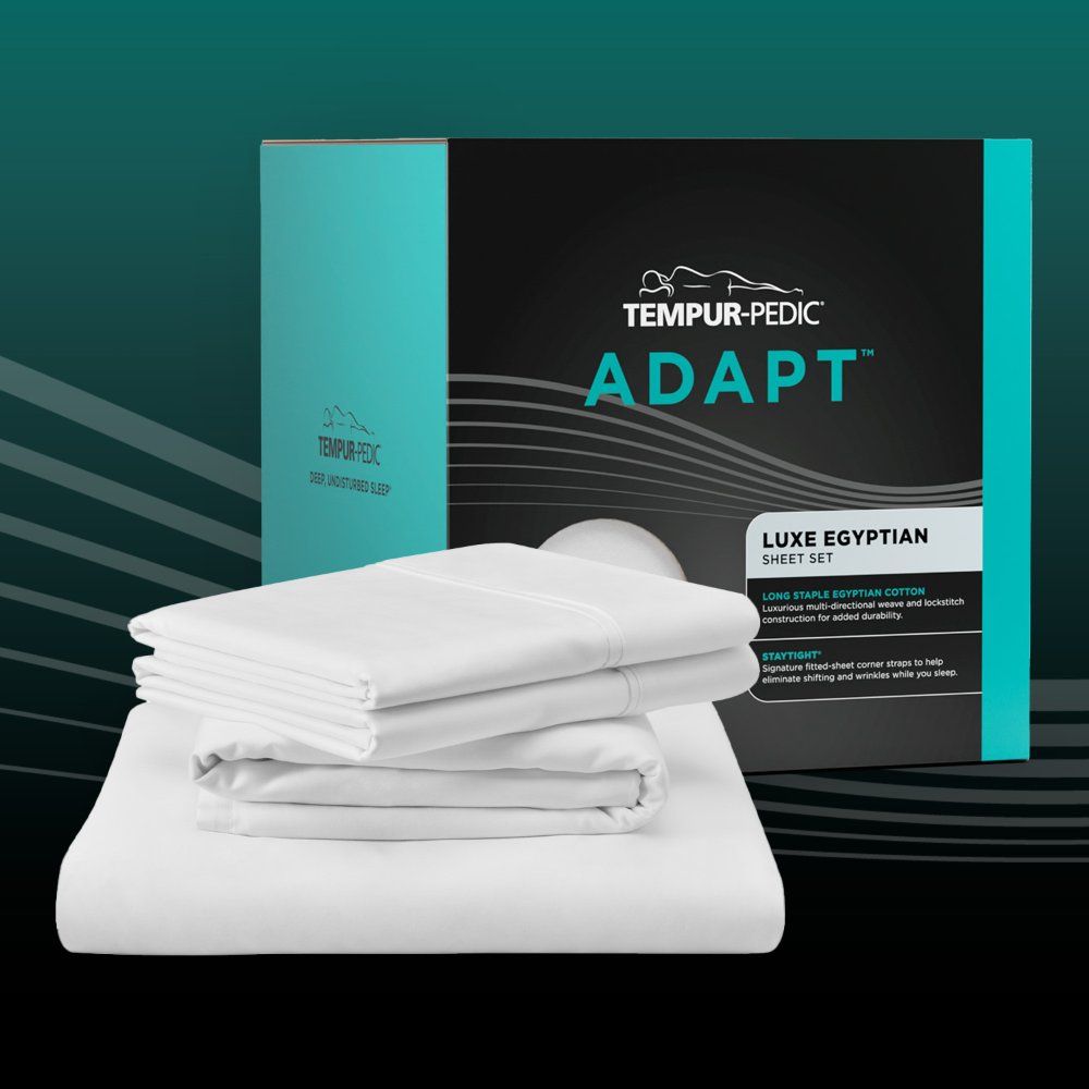 Tempur-Adapt - Tempur-Adapt Luxe Egyptian Cotton Sheets - White