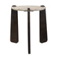 Talud - Modern Marble Side Table - Bronze / Gray