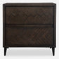 Abba - Herringbone Accent Chest - Dark Brown