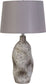 "Stonehaven Elegance" Ceramic Table Lamp (Set of 2) - Natural Stone